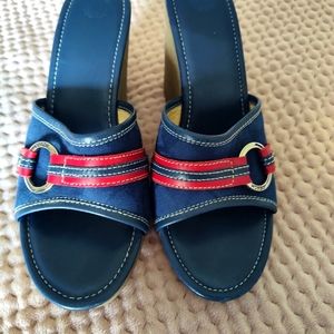 Coach wedge, platform, sandals